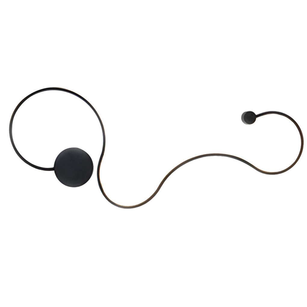 Battery Operated Round LED Hanging Metal Wall Clock
