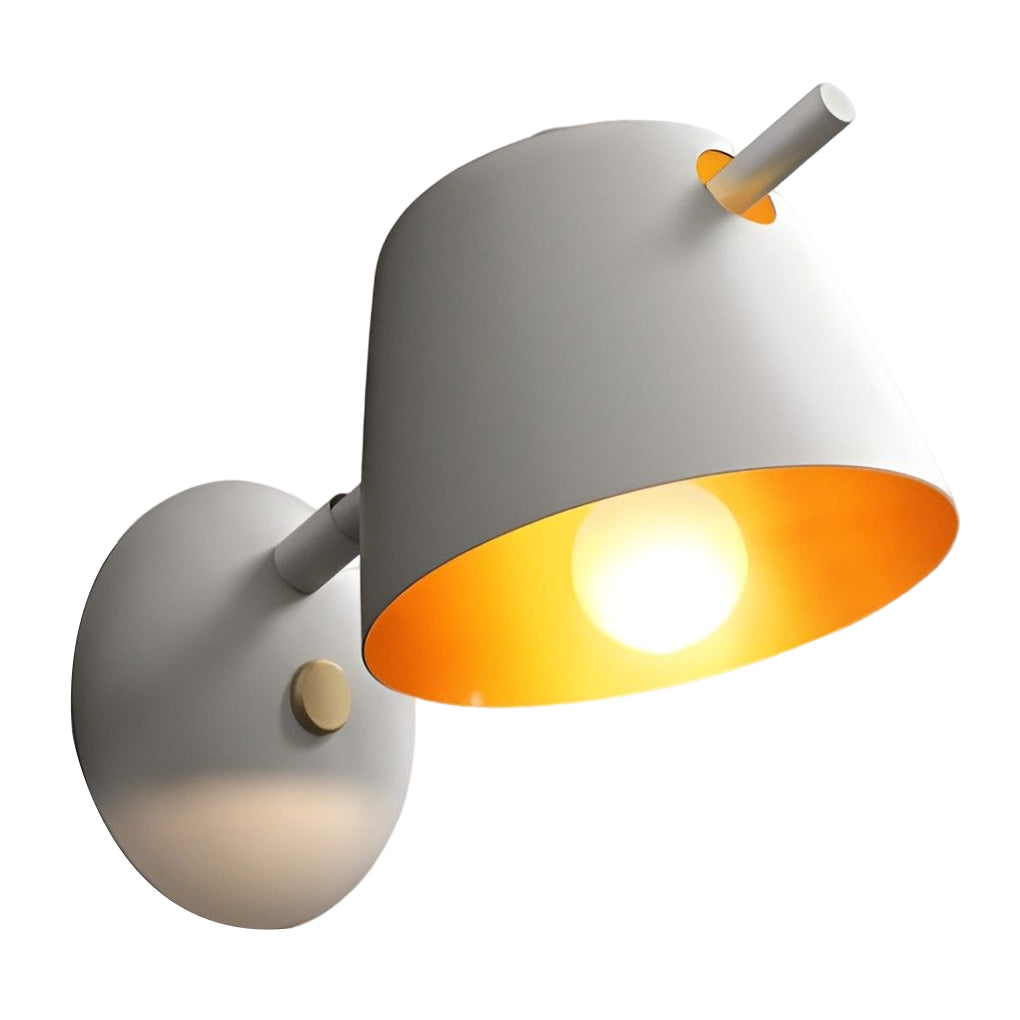 Hat-Style Matte Metal Nordic Wall Sconce