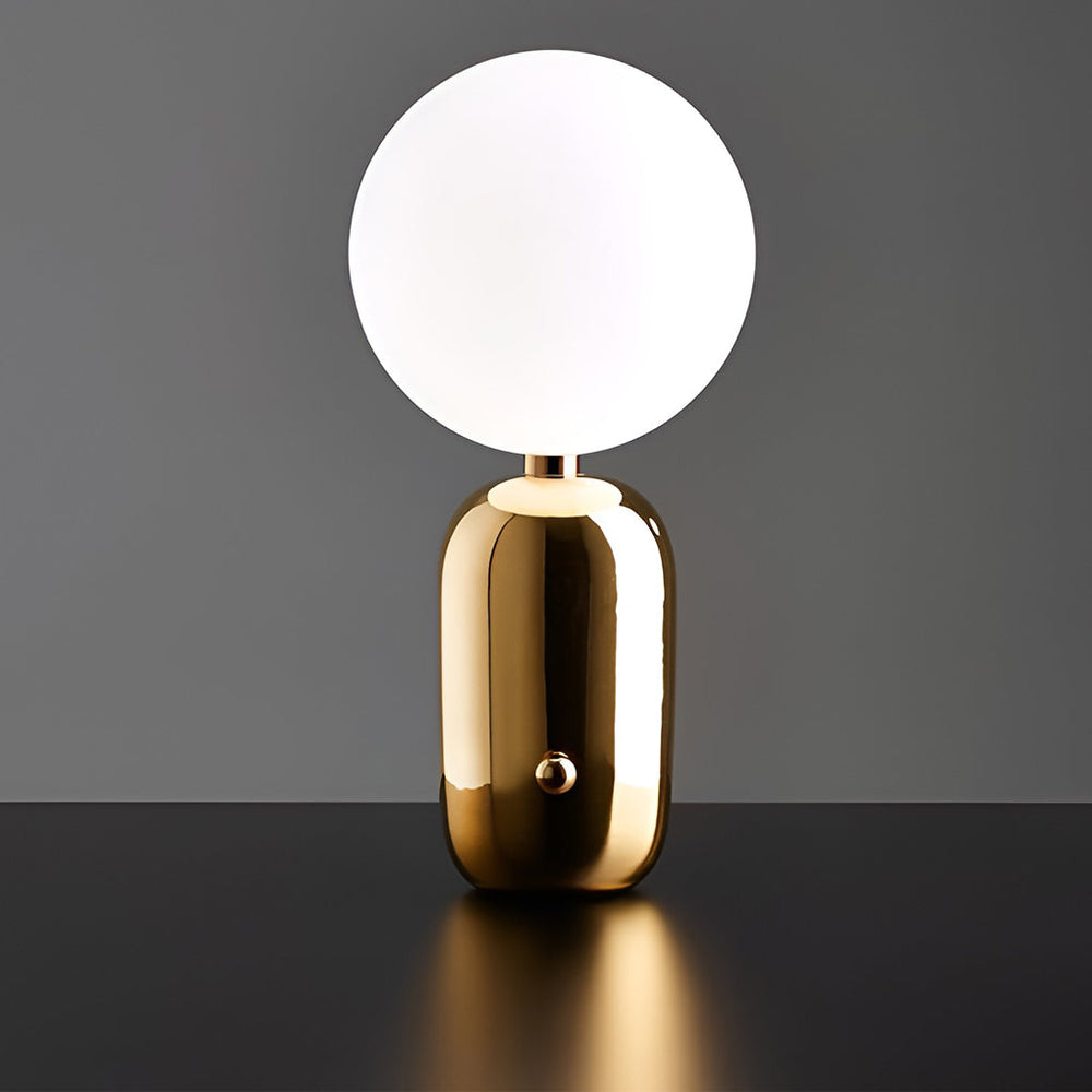 Modern Glass Globe LED Accent Table Lamp