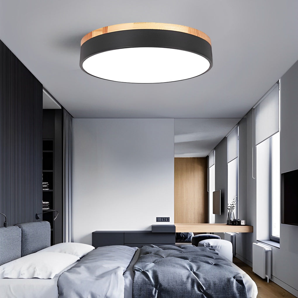 12-Inch Circular LED Modern Flush Mount Ceiling Light