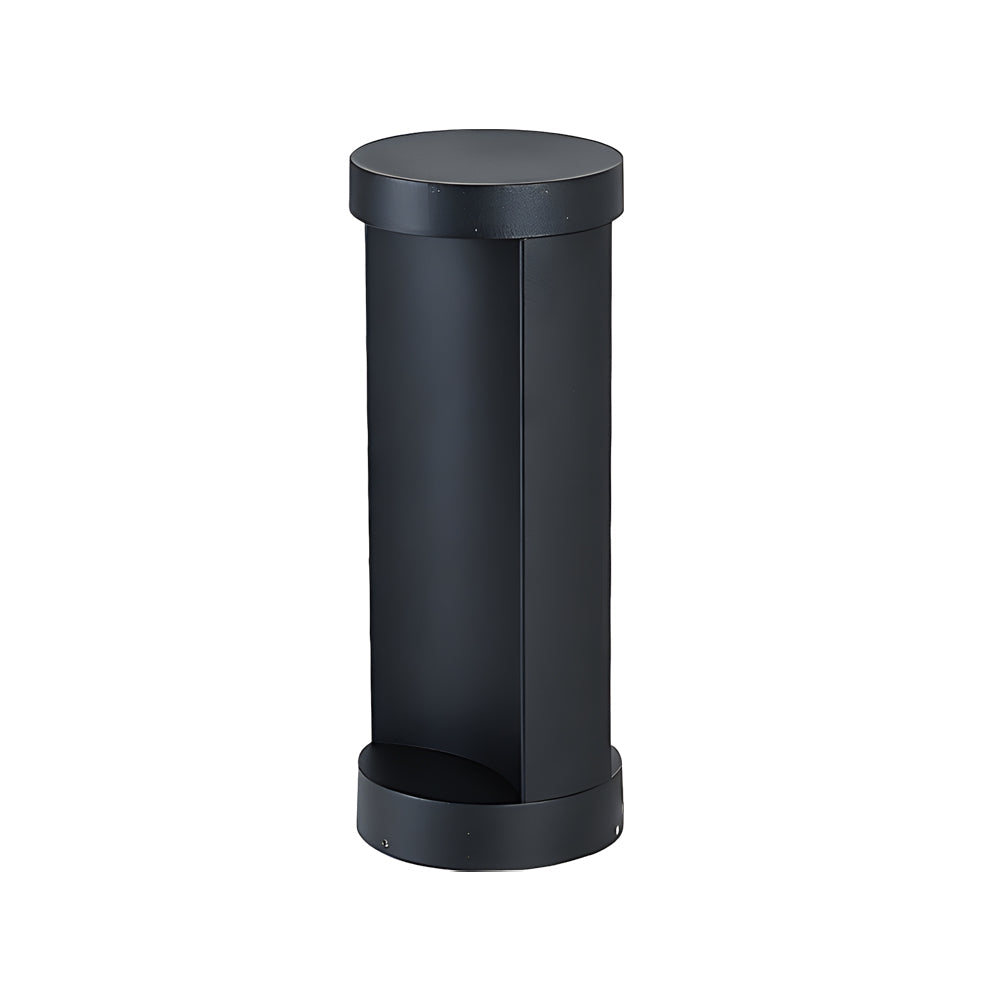 Modern Cylinder LED Outdoor Lawn Lamp Solar or Hardwired