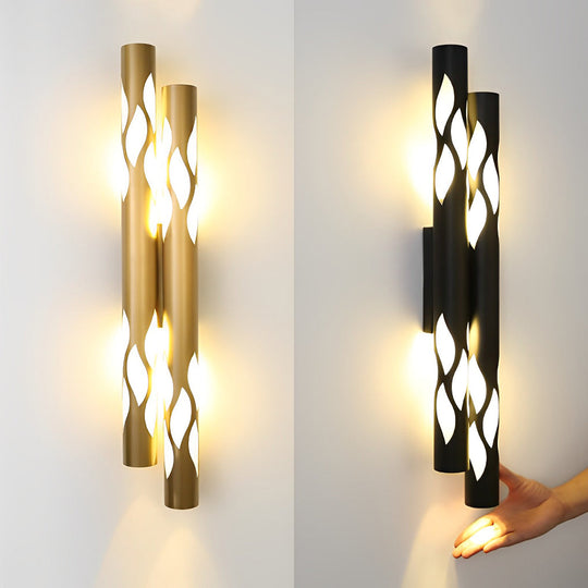 Flames Hollow Up and Down LED Modern Wall Lamp