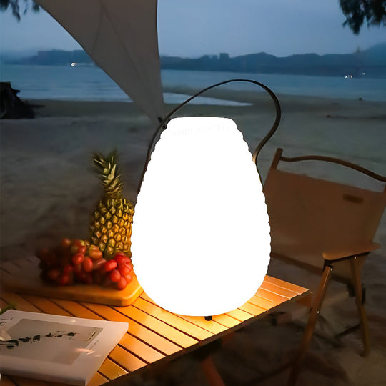Waterproof Round LED Timing USB Rechargeable Outdoor Lantern