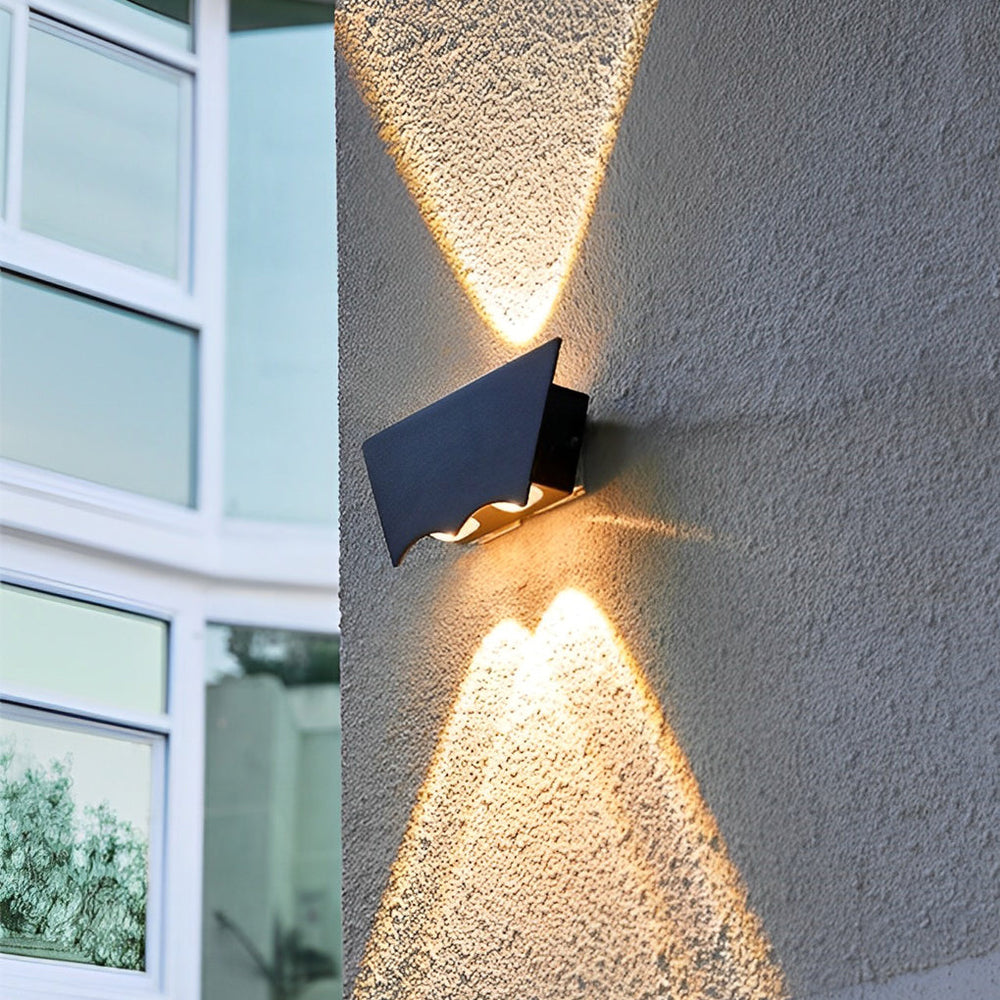 Creative Up and Down Black LED Outdoor Wall Washer Light