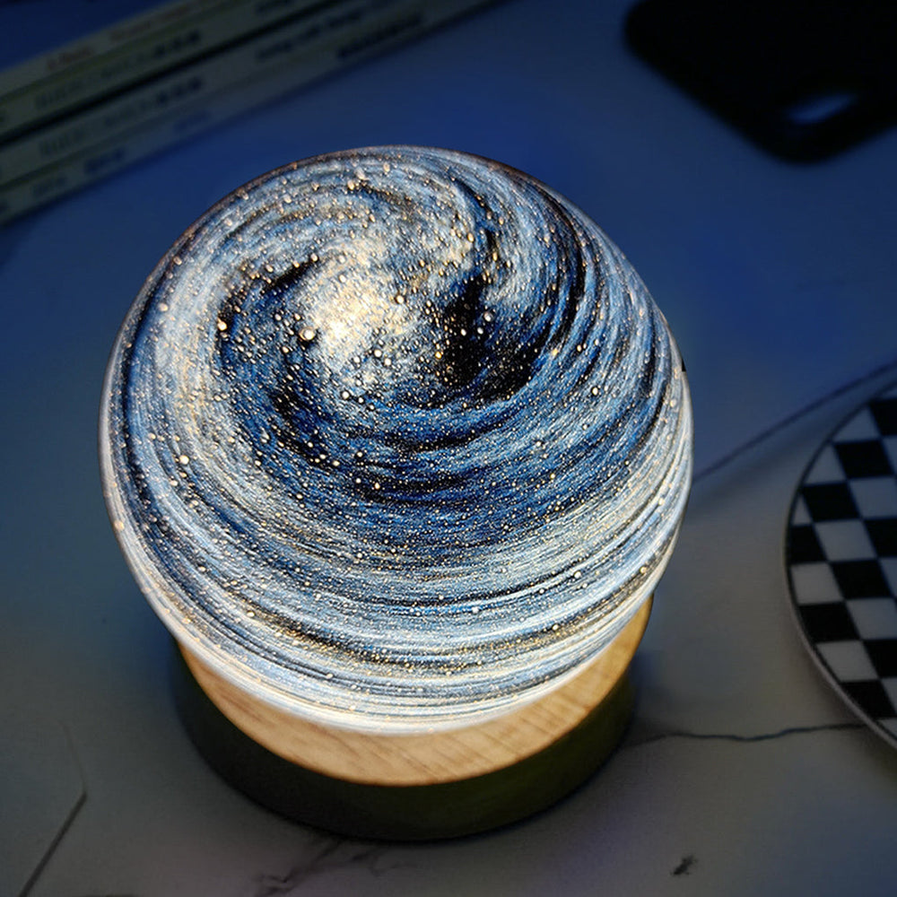 Globe Glass Galaxy Starry Kids and Baby LED Lamp