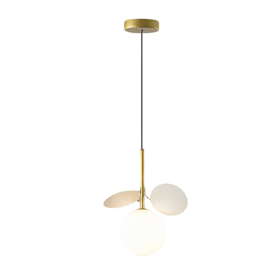 Colorful Creative Glass Flower Leaves Nordic Pendant Light