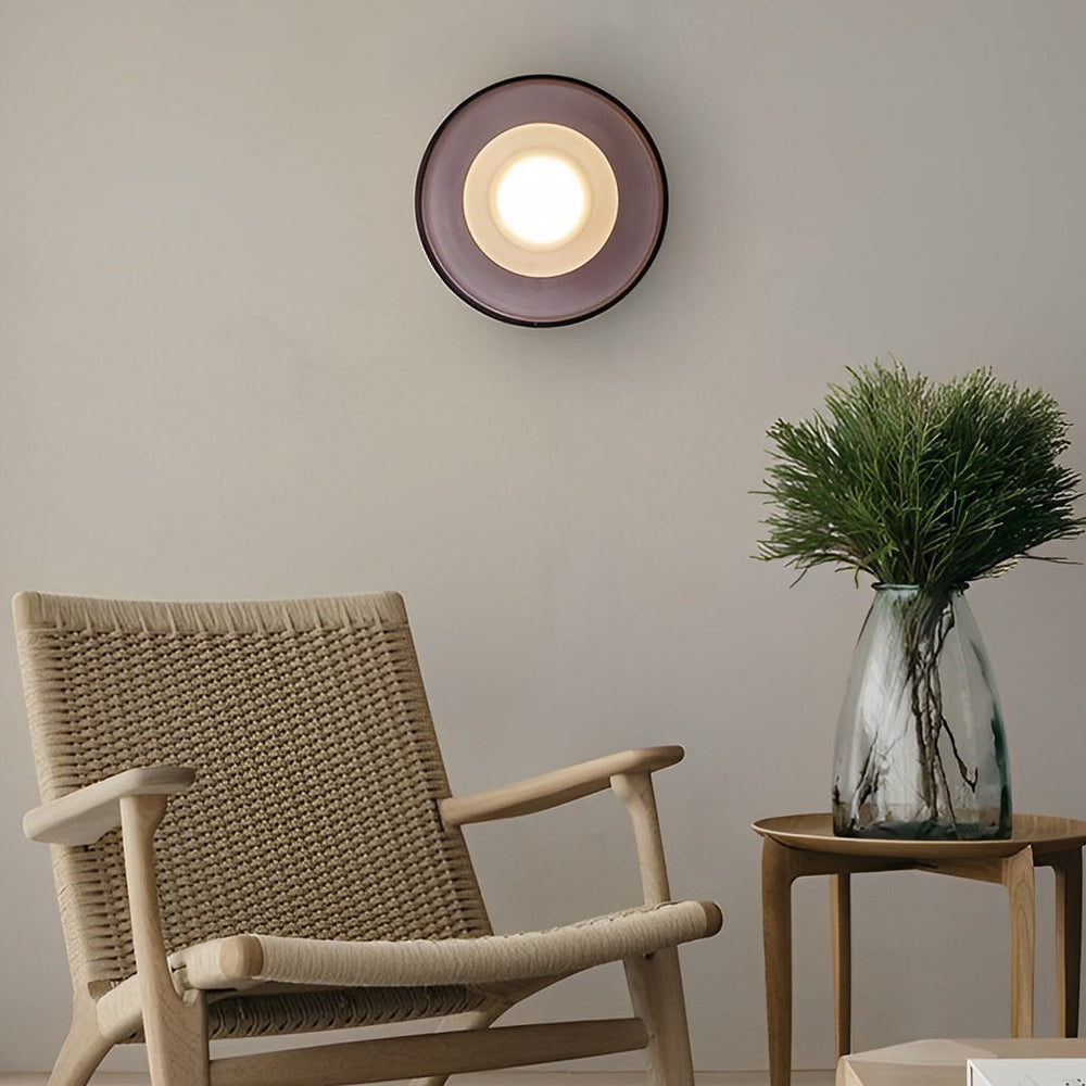 Creative Round Glass Post-Modern LED Wall Lamp
