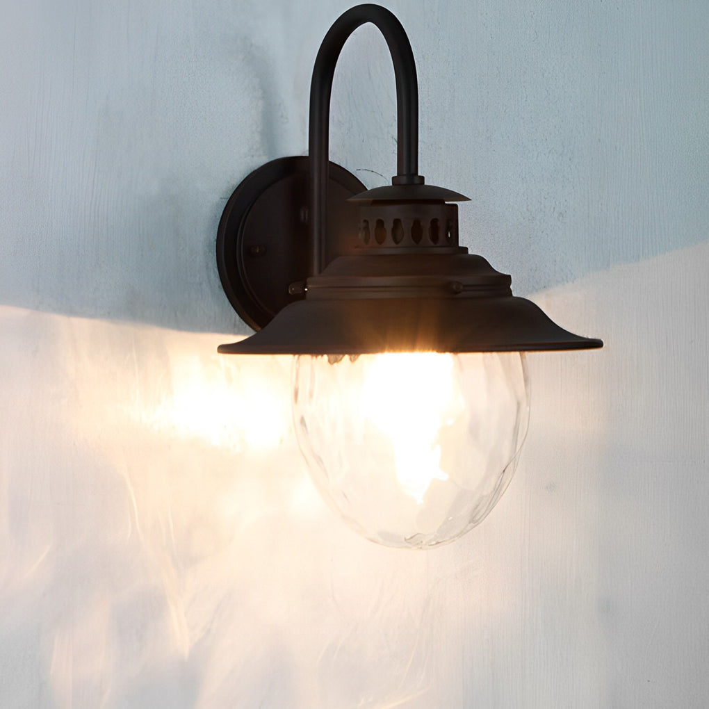 Creative Glass and Metal Modern Waterproof Outdoor Wall Lamp