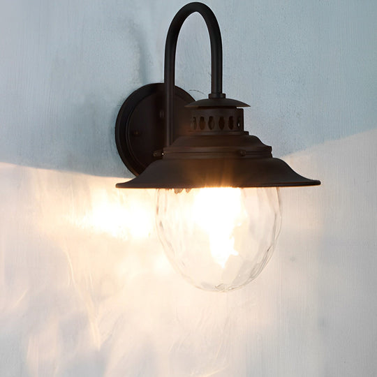 Creative Glass and Metal Modern Waterproof Outdoor Wall Lamp