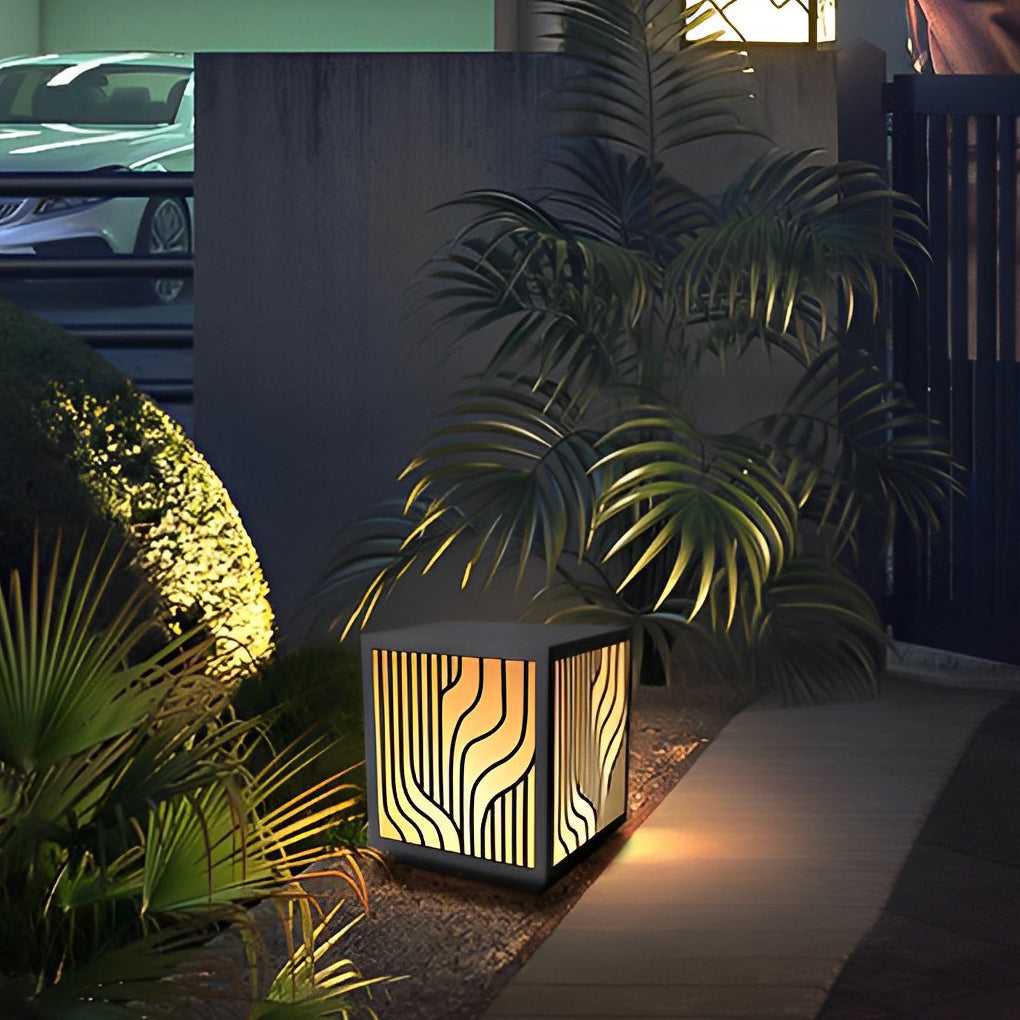 Square LED Outdoor Waterproof Fence Post Lights