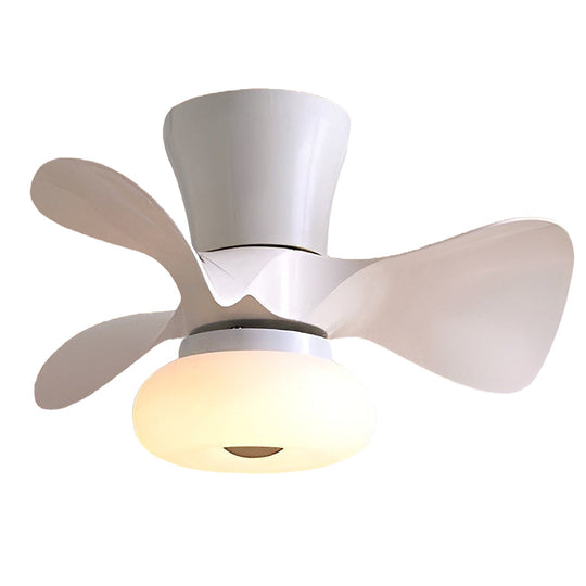 Macaron Color 3-Step Dimming LED Nordic Inverter Ceiling Fan Light