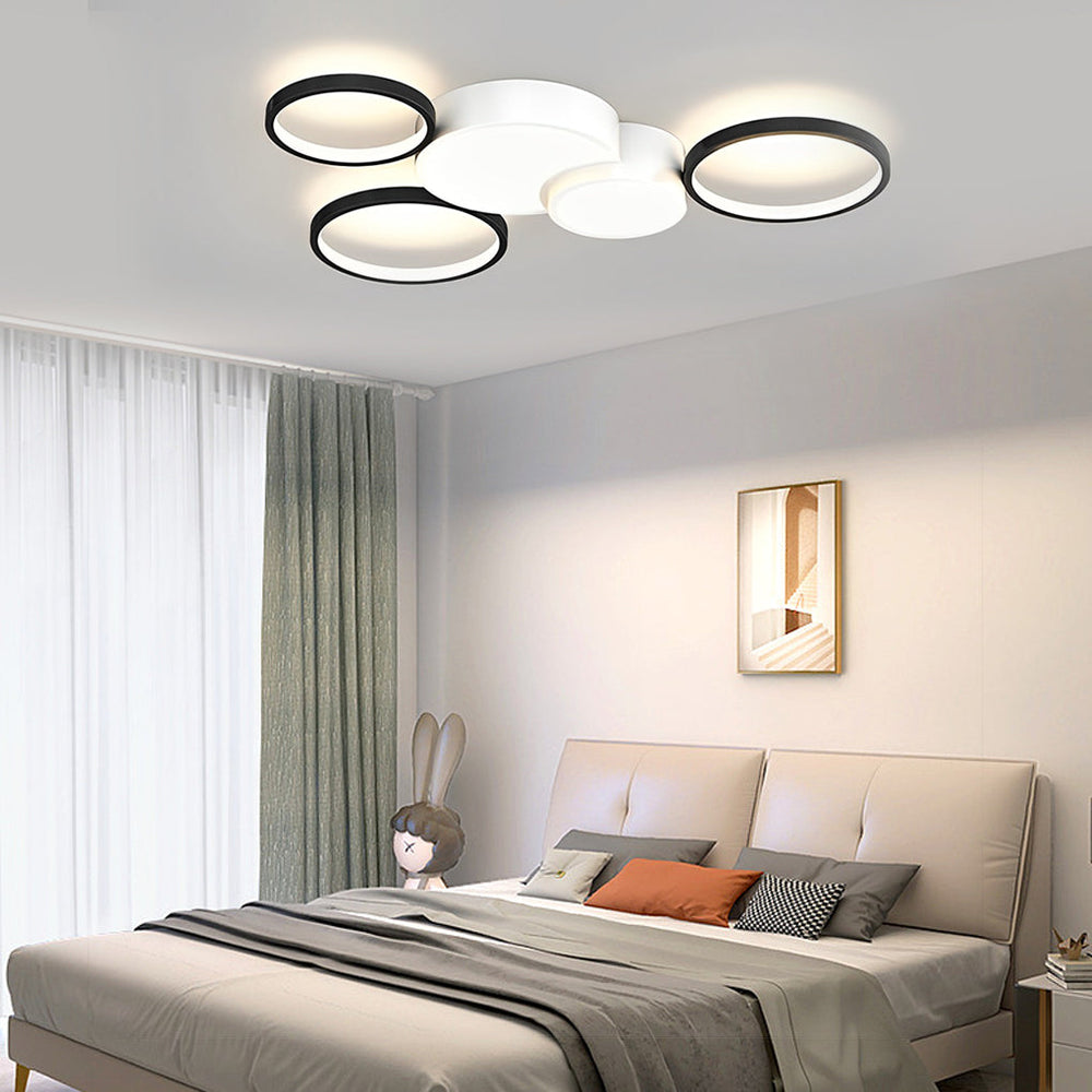 Multiple Circles LED Nordic Ceiling Light Flush Mount Fixture