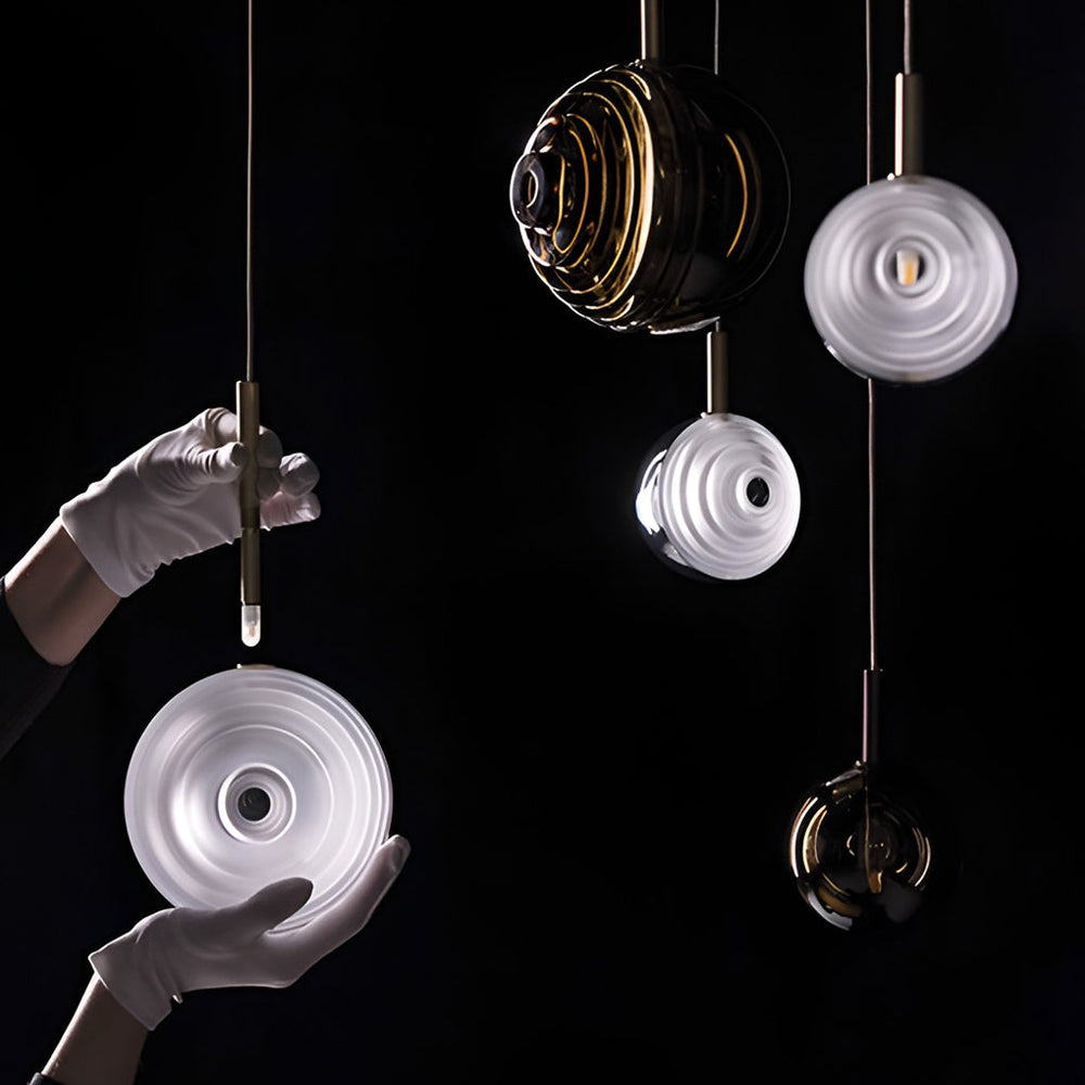 Creative Glass Round Modern Kitchen Island Pendant Light