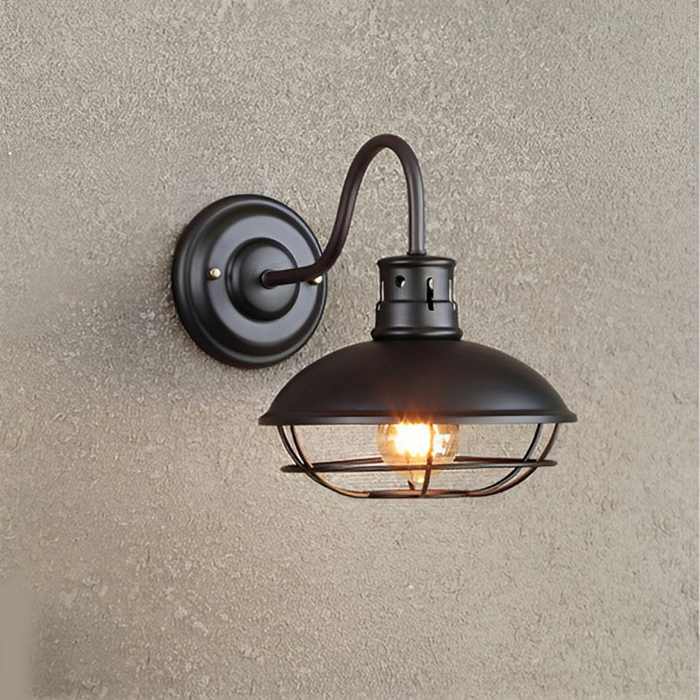 Retro Iron LED Waterproof Industrial Style Outdoor Wall Lights