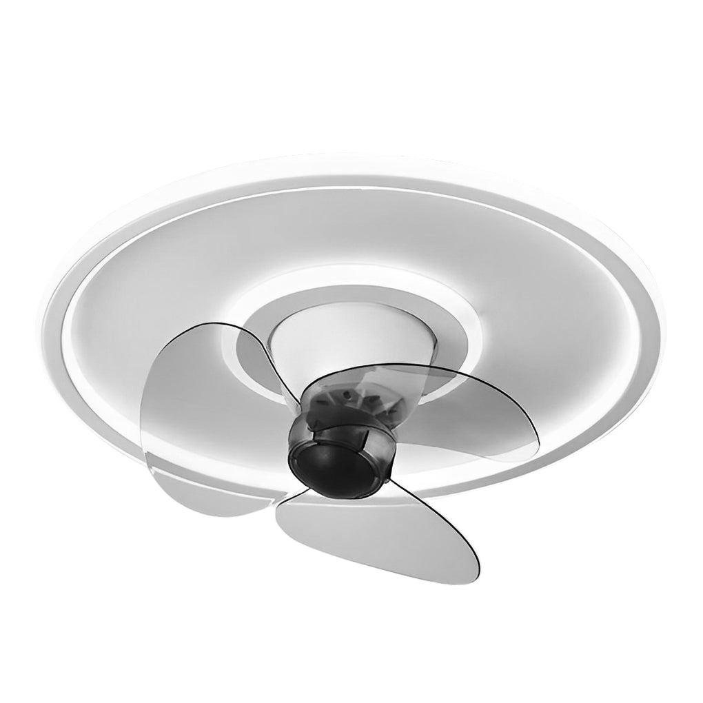 Smart 360° Rotating Dimmable LED Ceiling Fan with Invisible Blades