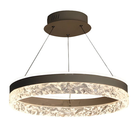 Circular Ring Three-step Dimming LED Modern Chandelier Island Light