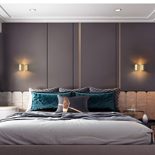 Circular Up and Down Lights Gold Nordic Wall Sconce