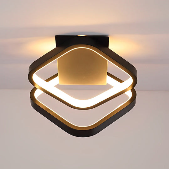 Geometric Shape LED Modern Ceiling Light – Flush Mount