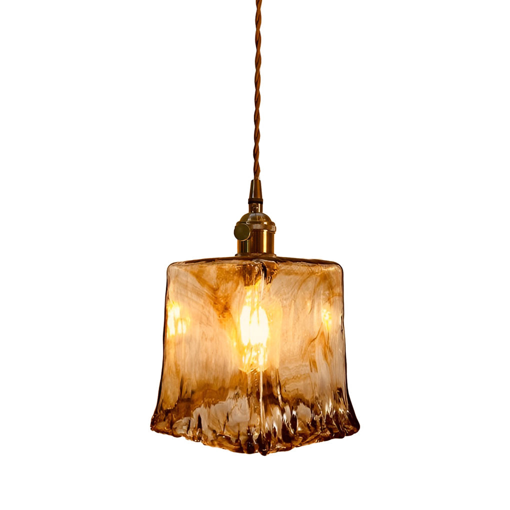 Creative Electroplated Metal Glass LED Nordic Island Light Hanging Lamp