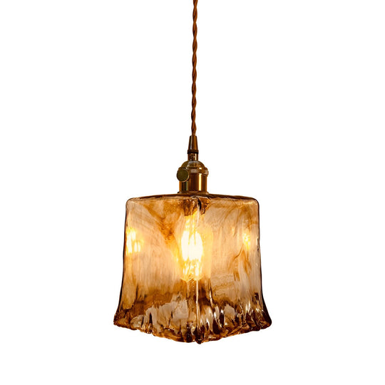 Creative Electroplated Metal Glass LED Nordic Island Light Hanging Lamp