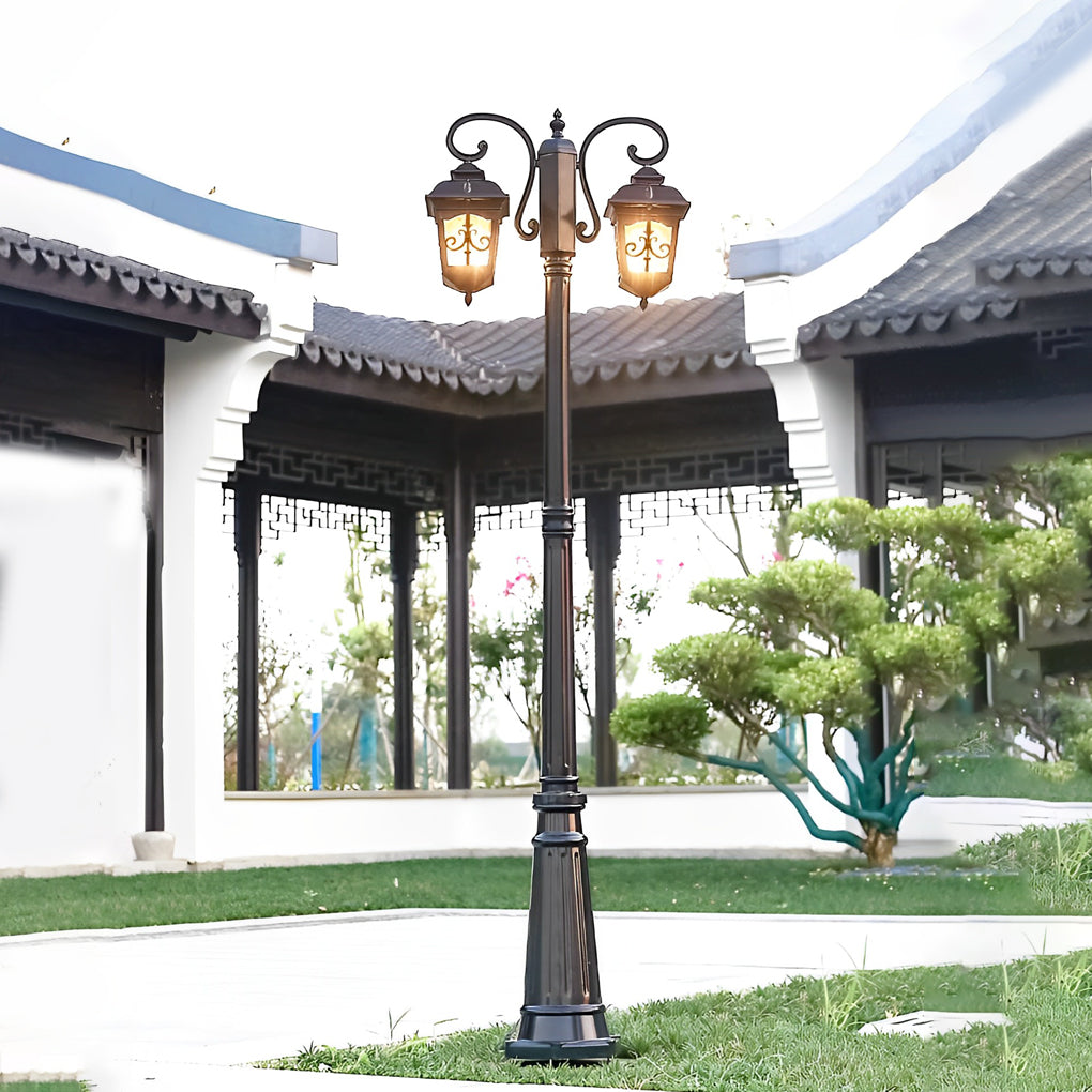 2 Light Outdoor Waterproof Retro European Style Street Lights