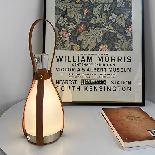 Modern Mid-Century Cordless Lantern Table Lamp