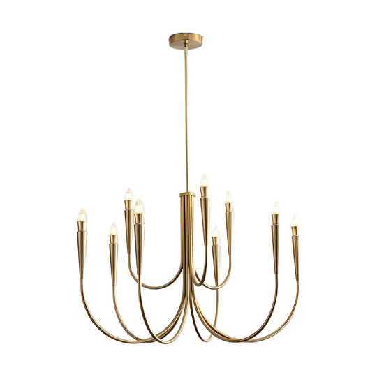 6/9-Light Retro Candlelight Three Step Dimming LED French Style Chandelier
