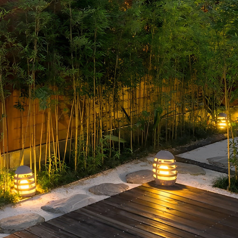 Egg-Shaped Resin LED Outdoor Waterproof Lawn Light