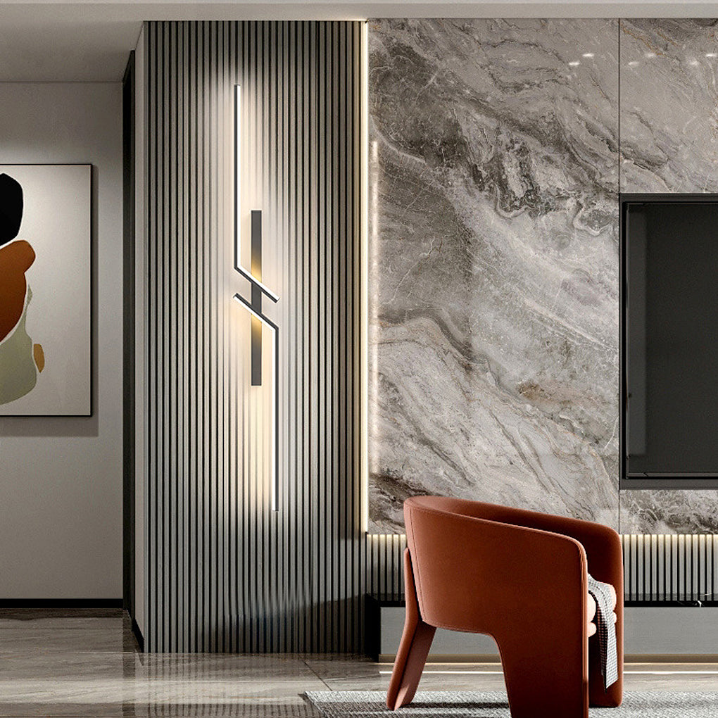 Irregular Symmetrical L-Shape LED Minimalist Wall Lamp