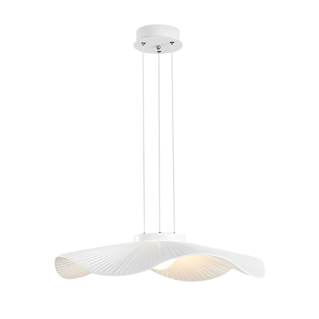 Pleated Fabric Hats Flowers Three Step Dimming Modern Ceiling Light