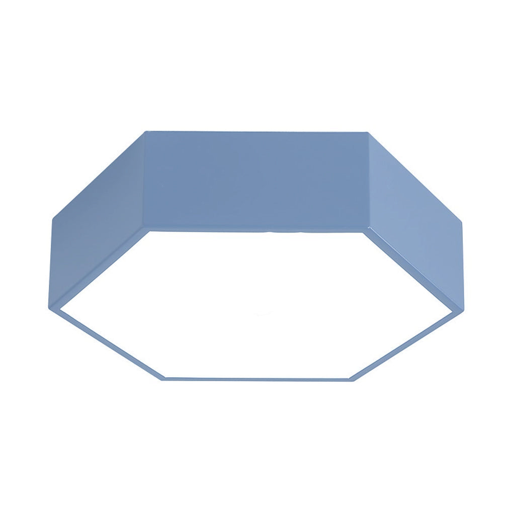 Geometric Shaped LED Wireless Control Modern Ceiling Light – Flush Mount Design