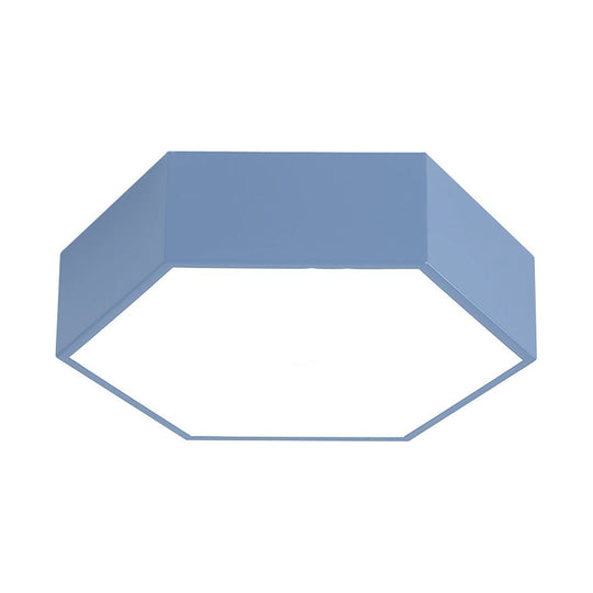 Geometric Shaped LED Wireless Control Modern Ceiling Light – Flush Mount Design