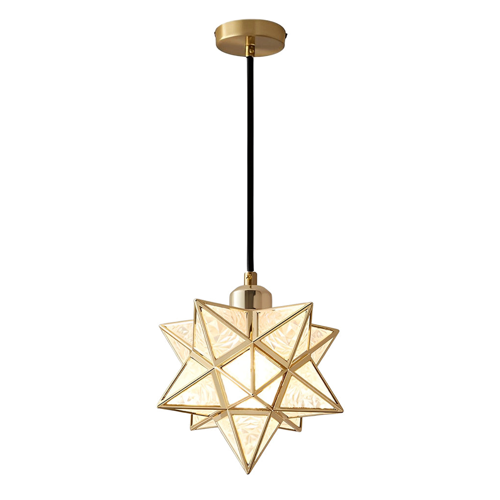 Creative Five-Pointed Star Three Step Dimming Modern Pendant Light
