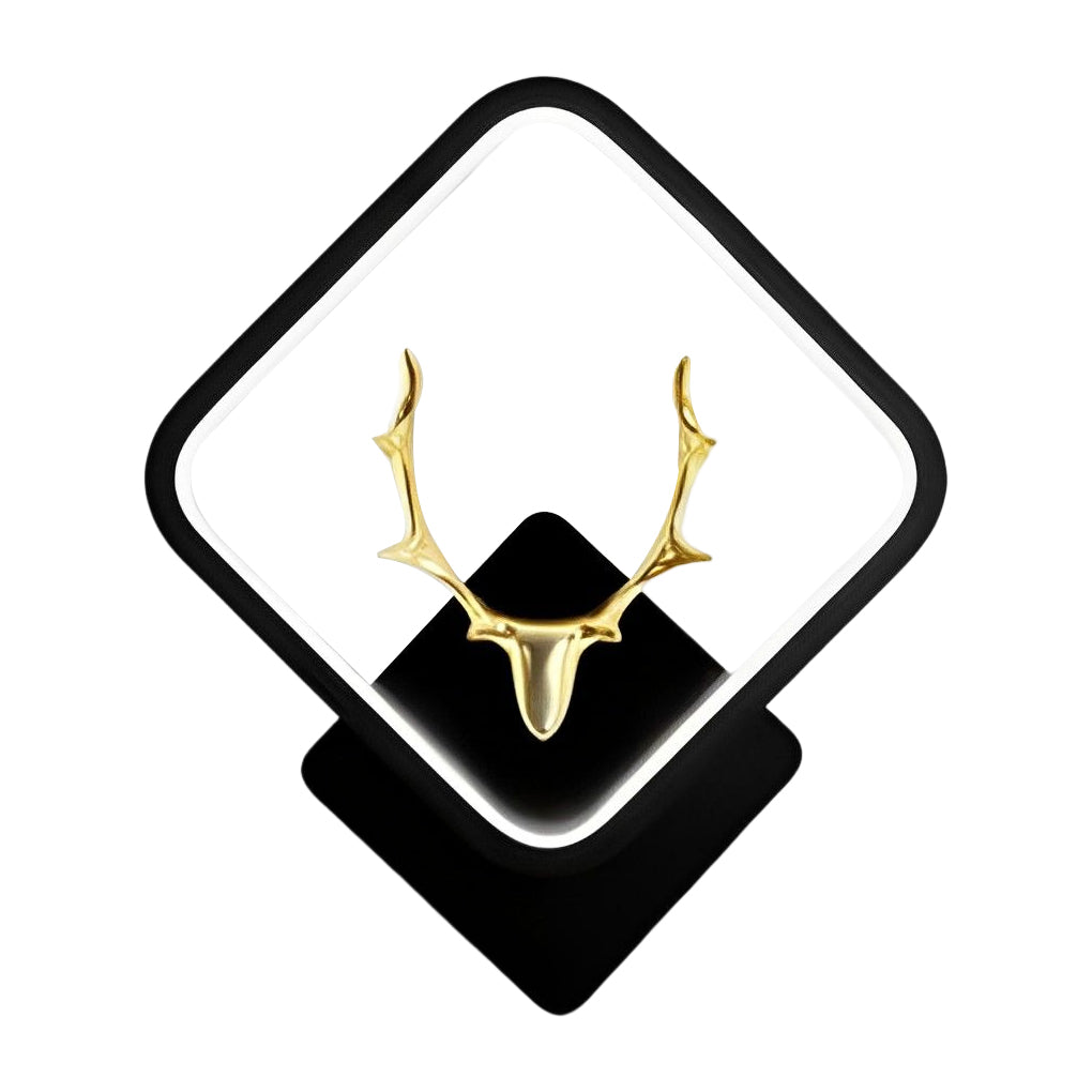 Antler Design Round and Square Modern LED Wall Lamp