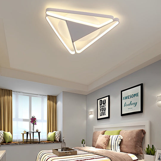 Geometric Design Modern LED Flush Mount Ceiling Light