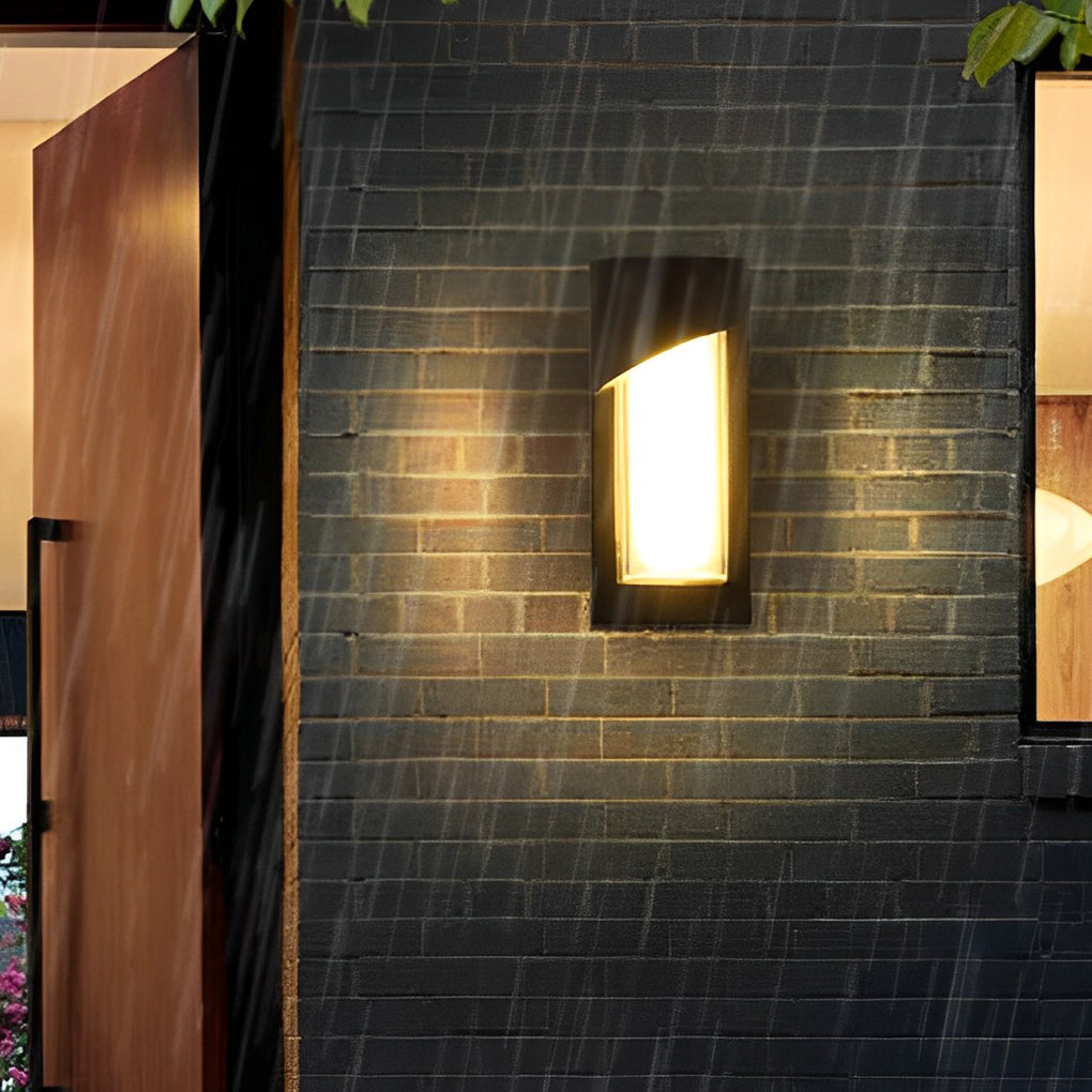 Creative Waterproof LED Modern Black Outdoor Wall Sconce Light