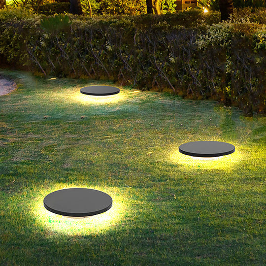 Halo Bottom Emitting LED Ground Solar Lights Durable & Elegant for Outdoors