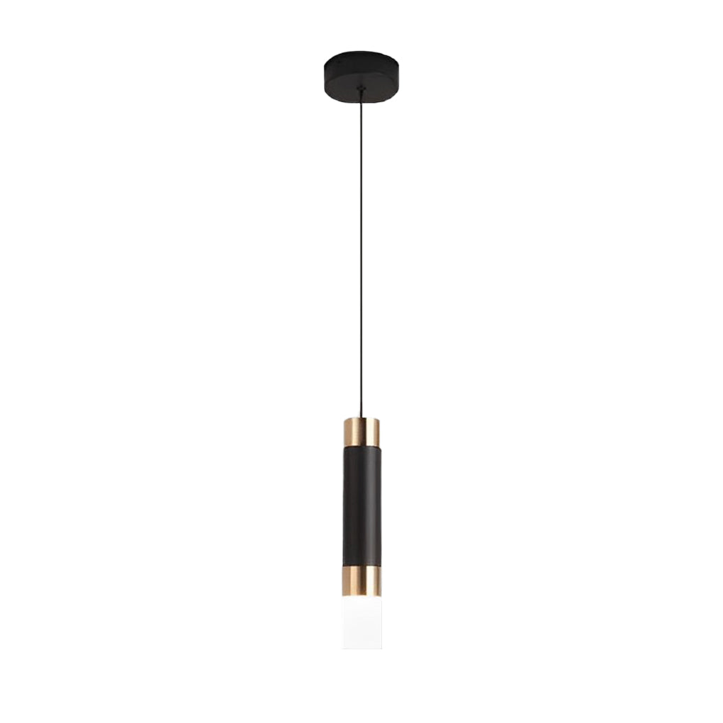 Personality Minimalist LED Black Nordic Pendant Light for Kitchen Island