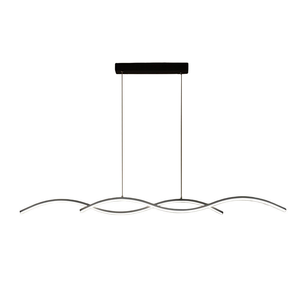 Wavy Lines Minimalist LED Nordic Dining Room Chandelier Hanging Lamp