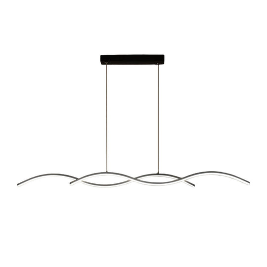 Wavy Lines Minimalist LED Nordic Dining Room Chandelier Hanging Lamp