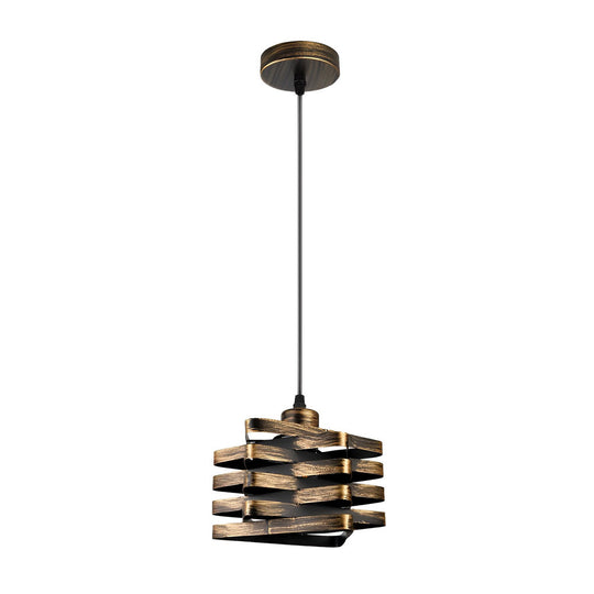Antique Iron Interwoven Design Pendant Light