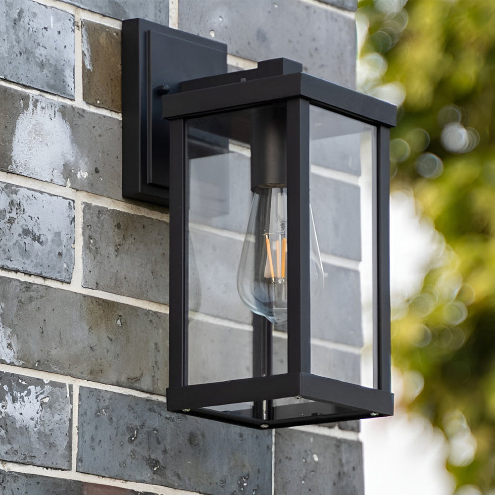 Rectangular Glass LED Outdoor Waterproof Wall Lamp