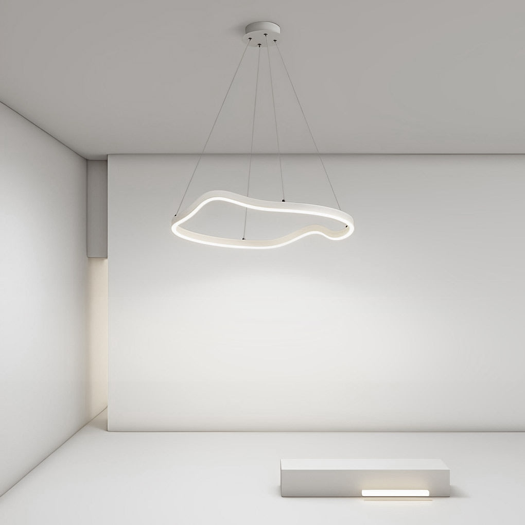 Irregular Ring LED Three Step Dimming Minimalist Chandelier Pendant Light