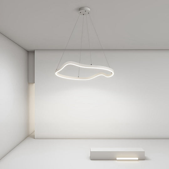 Irregular Ring LED Three Step Dimming Minimalist Chandelier Pendant Light