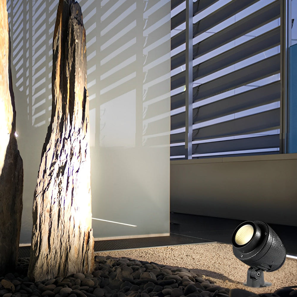 Round Adjustable LED Outdoor Spotlights – Waterproof