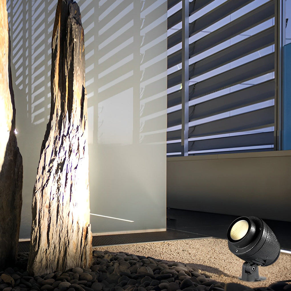 Round Adjustable LED Outdoor Spotlights – Waterproof