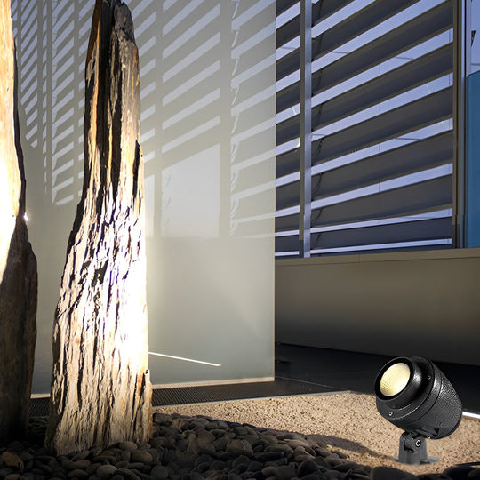Round Adjustable LED Outdoor Spotlights – Waterproof