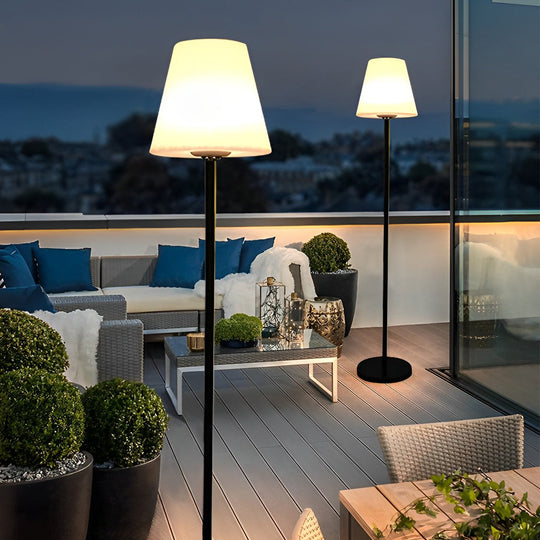 60 Inch Modern App Control Outdoor LED Solar Floor Lamp