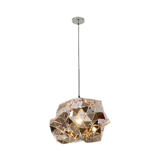 Irregular Decor Stainless Steel Hollow Creative Post Modern Chandelier