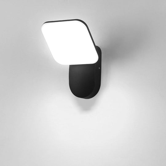 Square LED 12W Outdoor Waterproof Wall Sconce